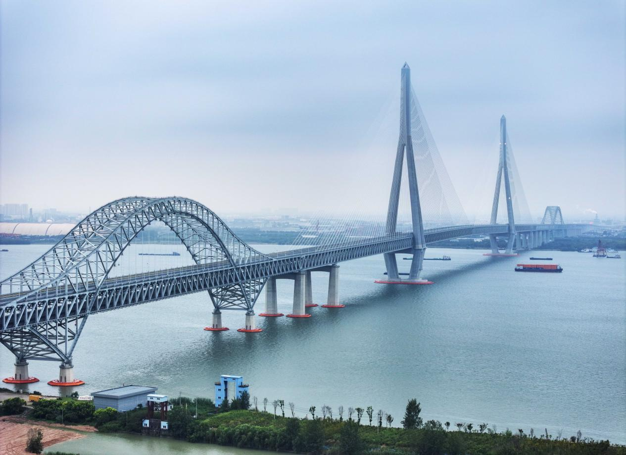 常泰長江大橋通車。顧繼紅攝